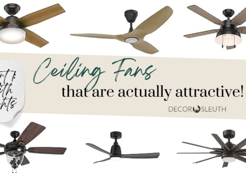 6 ceiling fans with lights that are actually attractive