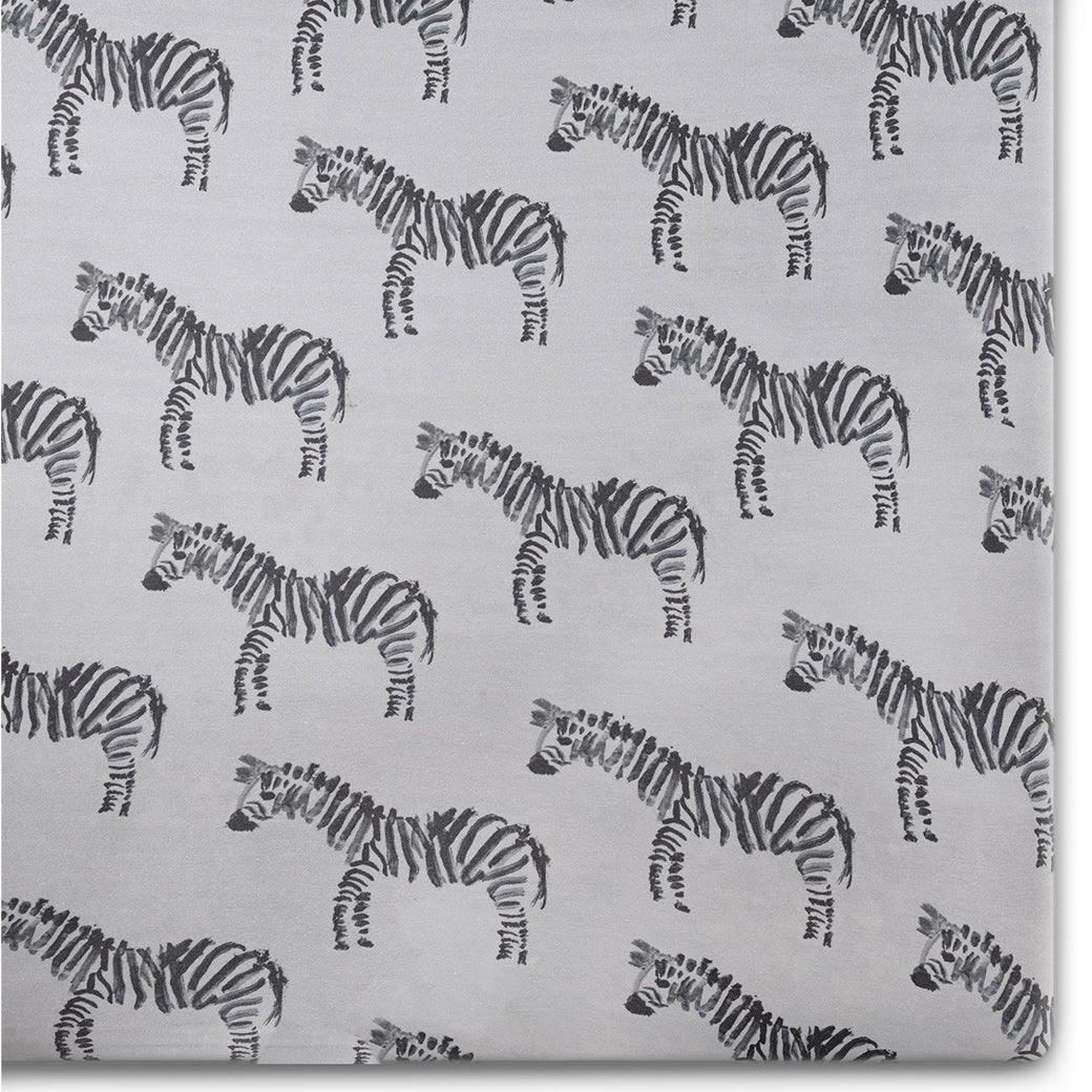 Zebra Jersey Crib Sheet